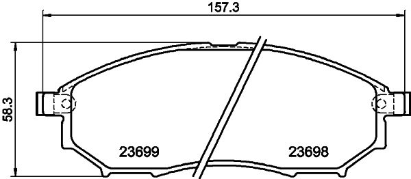 HELLA PAGID 8DB 355 013-141 Brake Pad Set, disc brake