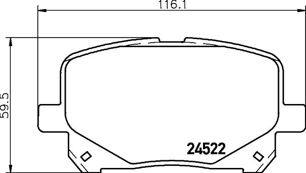 HELLA PAGID 8DB 355 013-161 Brake Pad Set, disc brake