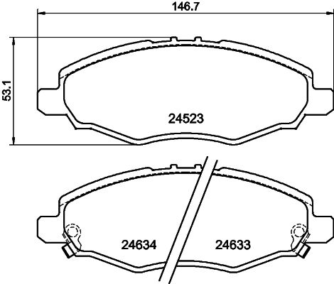 HELLA PAGID 8DB 355 013-181 Brake Pad Set, disc brake