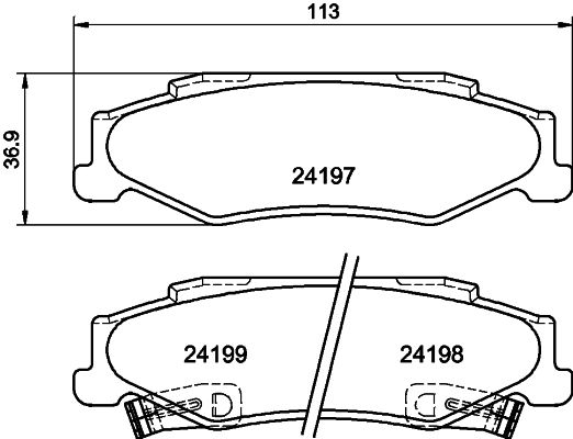 HELLA PAGID 8DB 355 013-191 Brake Pad Set, disc brake