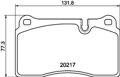 Brake Pad Set, disc brake HELLA PAGID 8DB 355 013-201
