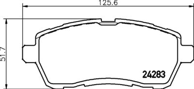 Brake Pad Set, disc brake HELLA PAGID 8DB 355 013-211