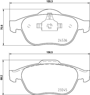 HELLA PAGID 8DB 355 013-241 Brake Pad Set, disc brake
