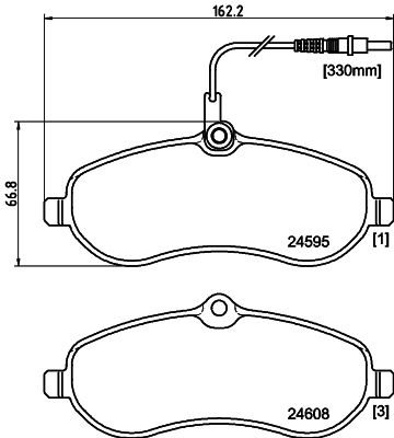 HELLA PAGID 8DB 355 013-411 Brake Pad Set, disc brake
