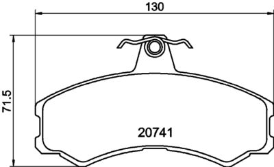 Brake Pad Set, disc brake HELLA PAGID 8DB 355 013-441