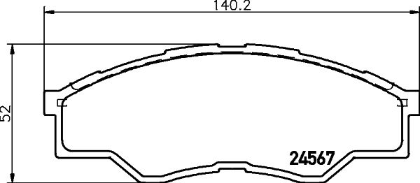 HELLA PAGID 8DB 355 013-471 Brake Pad Set, disc brake