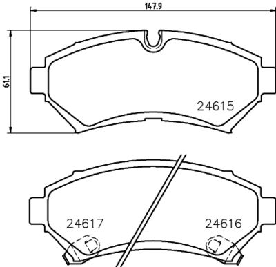 Brake Pad Set, disc brake HELLA PAGID 8DB 355 013-501