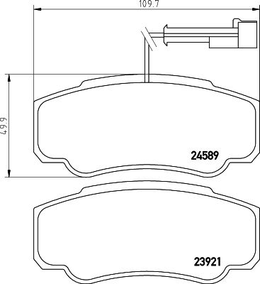 HELLA PAGID 8DB 355 013-511 Brake Pad Set, disc brake