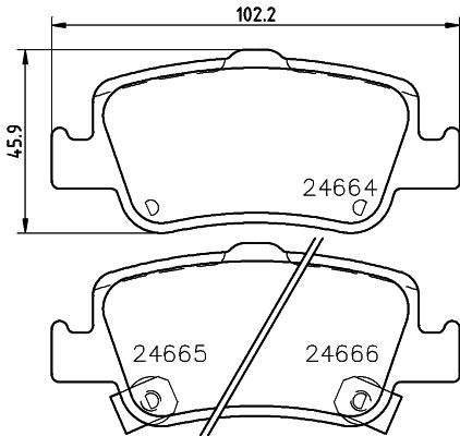 HELLA PAGID 8DB 355 013-571 Brake Pad Set, disc brake