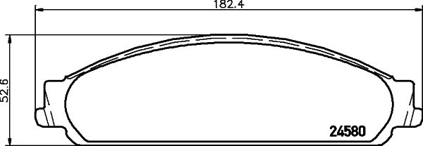 HELLA PAGID 8DB 355 013-711 Brake Pad Set, disc brake