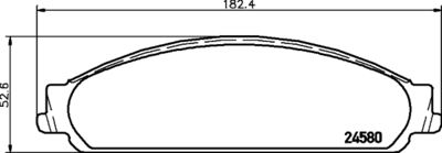 Brake Pad Set, disc brake HELLA PAGID 8DB 355 013-711