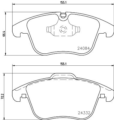 HELLA PAGID 8DB 355 013-731 Brake Pad Set, disc brake