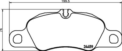 Brake Pad Set, disc brake HELLA PAGID 8DB 355 013-801