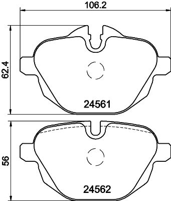 HELLA PAGID 8DB 355 013-921 Brake Pad Set, disc brake