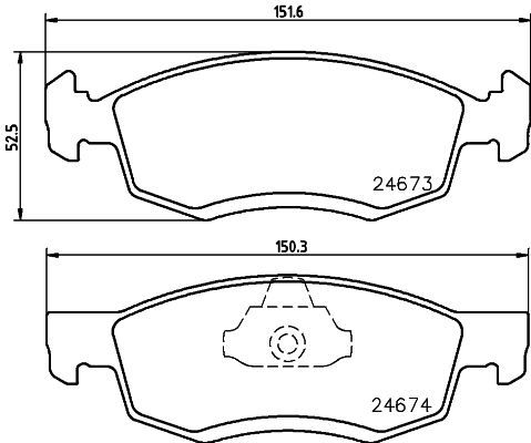 HELLA PAGID 8DB 355 013-951 Brake Pad Set, disc brake