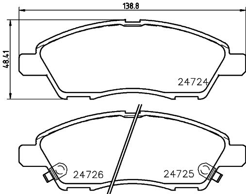 HELLA PAGID 8DB 355 014-071 Brake Pad Set, disc brake