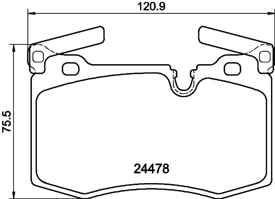 HELLA PAGID 8DB 355 014-111 Brake Pad Set, disc brake
