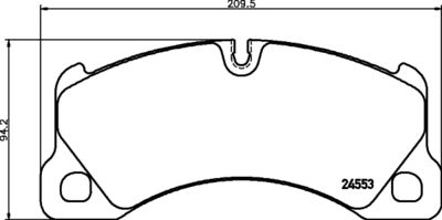 Brake Pad Set, disc brake HELLA PAGID 8DB 355 014-151