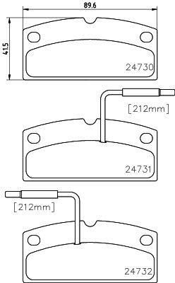 HELLA PAGID 8DB 355 014-171 Brake Pad Set, disc brake