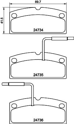 Brake Pad Set, disc brake HELLA PAGID 8DB 355 014-181
