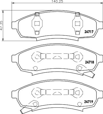 HELLA PAGID 8DB 355 014-281 Brake Pad Set, disc brake