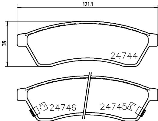 HELLA PAGID 8DB 355 014-491 Brake Pad Set, disc brake