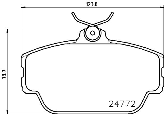 HELLA PAGID 8DB 355 014-521 Brake Pad Set, disc brake