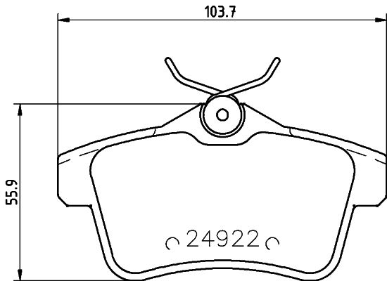 HELLA PAGID 8DB 355 014-531 Brake Pad Set, disc brake