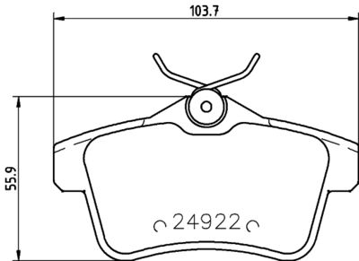 Brake Pad Set, disc brake HELLA PAGID 8DB 355 014-531