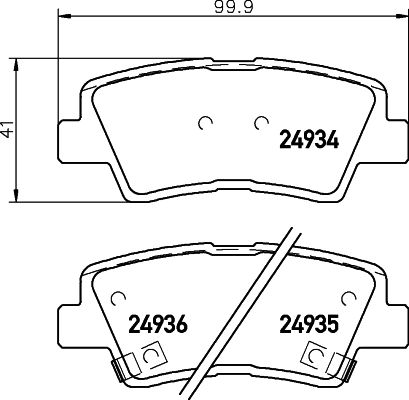 HELLA PAGID 8DB 355 014-571 Brake Pad Set, disc brake