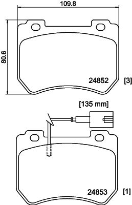 HELLA PAGID 8DB 355 014-651 Brake Pad Set, disc brake