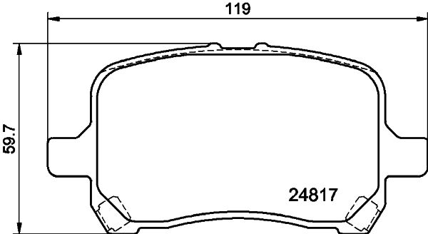 HELLA PAGID 8DB 355 014-691 Brake Pad Set, disc brake