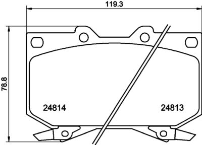 Brake Pad Set, disc brake HELLA PAGID 8DB 355 014-711