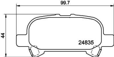 Brake Pad Set, disc brake HELLA PAGID 8DB 355 014-751
