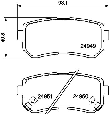 HELLA PAGID 8DB 355 014-911 Brake Pad Set, disc brake