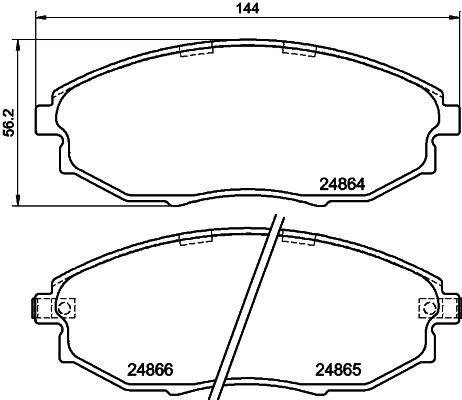 HELLA PAGID 8DB 355 014-931 Brake Pad Set, disc brake
