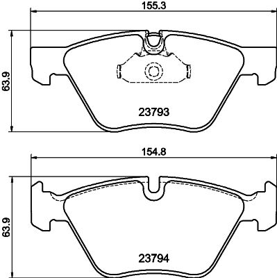 HELLA PAGID 8DB 355 015-031 Brake Pad Set, disc brake