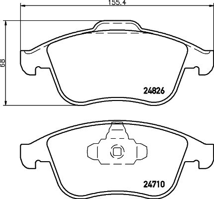 HELLA PAGID 8DB 355 015-041 Brake Pad Set, disc brake