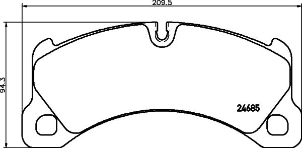 HELLA PAGID 8DB 355 015-131 Brake Pad Set, disc brake