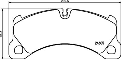 Brake Pad Set, disc brake HELLA PAGID 8DB 355 015-131