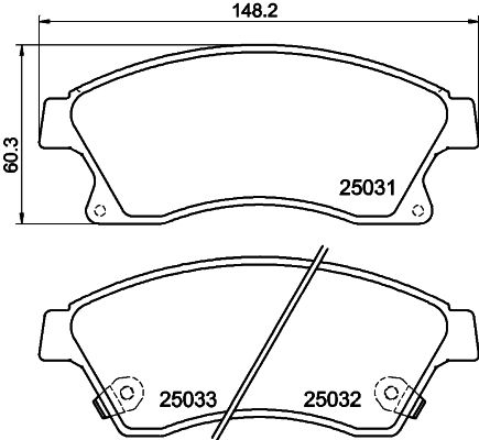 HELLA PAGID 8DB 355 015-231 Brake Pad Set, disc brake