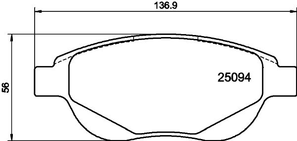 HELLA PAGID 8DB 355 015-381 Brake Pad Set, disc brake
