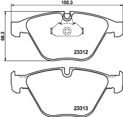 HELLA PAGID 8DB 355 015-391 Brake Pad Set, disc brake