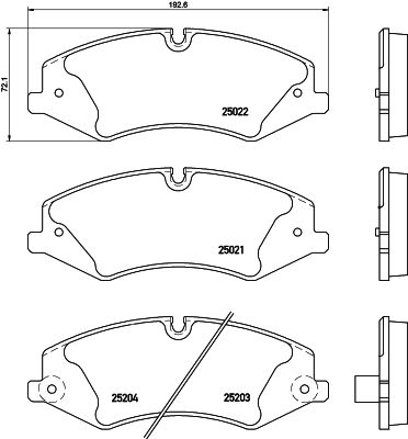 HELLA PAGID 8DB 355 015-551 Brake Pad Set, disc brake