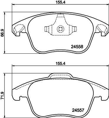 HELLA PAGID 8DB 355 015-561 Brake Pad Set, disc brake