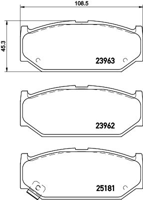 Brake Pad Set, disc brake HELLA PAGID 8DB 355 015-751