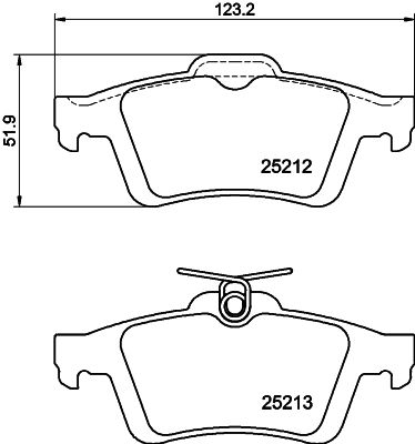 HELLA PAGID 8DB 355 015-761 Brake Pad Set, disc brake