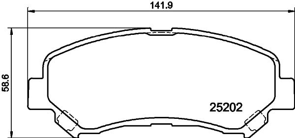 HELLA PAGID 8DB 355 015-911 Brake Pad Set, disc brake