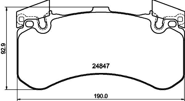 HELLA PAGID 8DB 355 015-991 Brake Pad Set, disc brake
