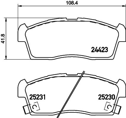 HELLA PAGID 8DB 355 016-111 Brake Pad Set, disc brake